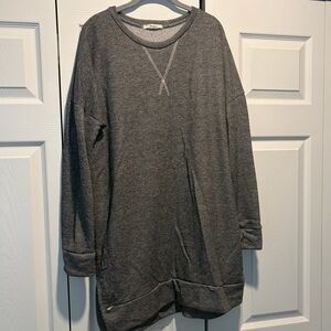 🍊Eloge Cozy Gray Sweatshirt Tunic🍊 L XL